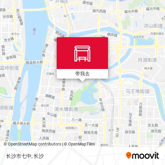 长沙市七中地图