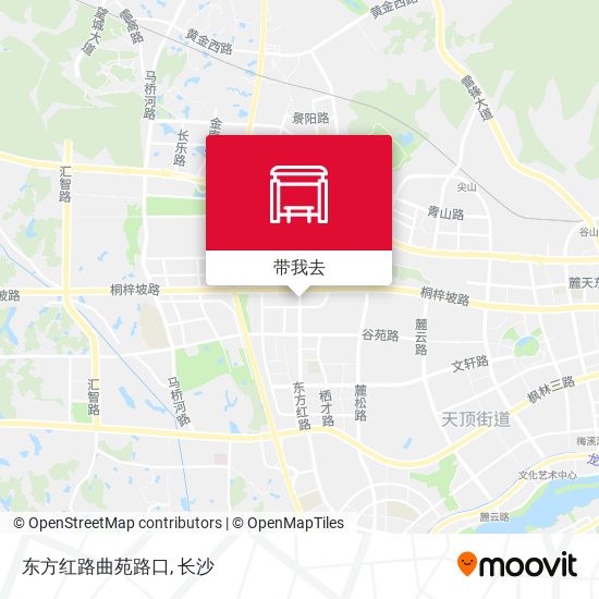 东方红路曲苑路口地图