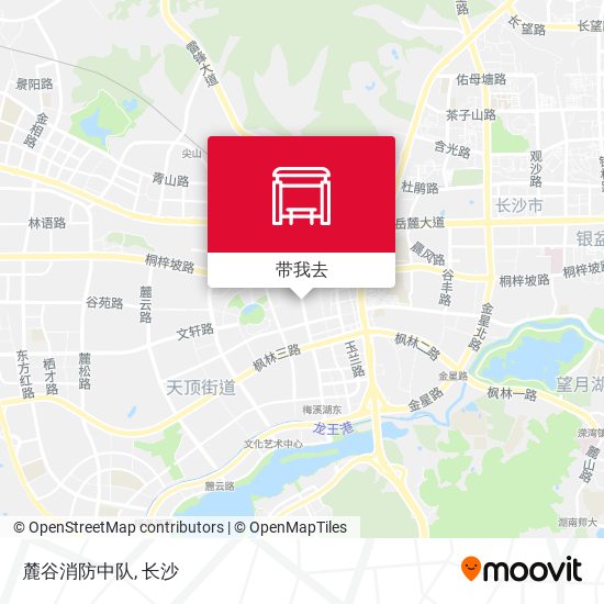麓谷消防中队地图