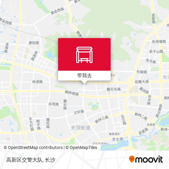 高新区交警大队地图