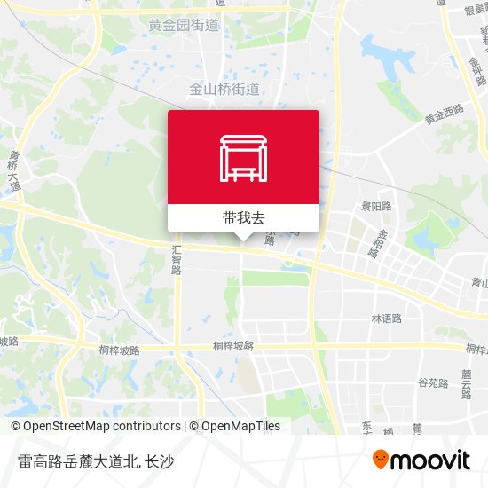 雷高路岳麓大道北地图