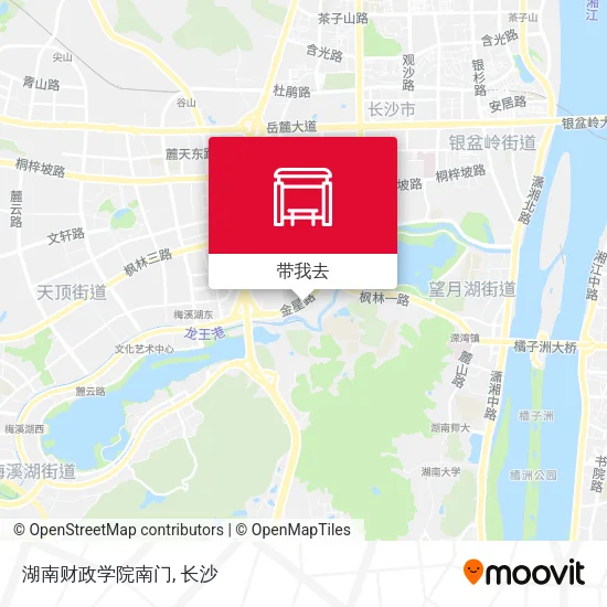 湖南财政学院南门地图