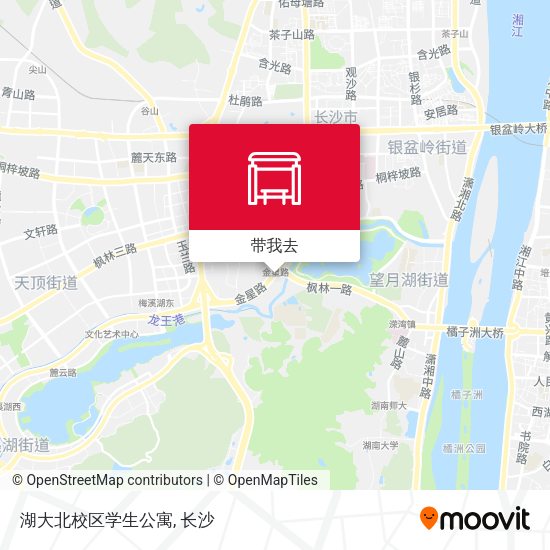 湖大北校区学生公寓地图