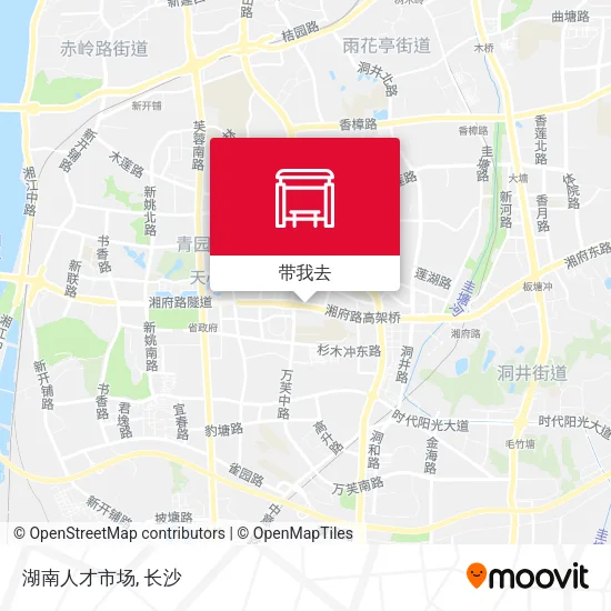 湖南人才市场地图