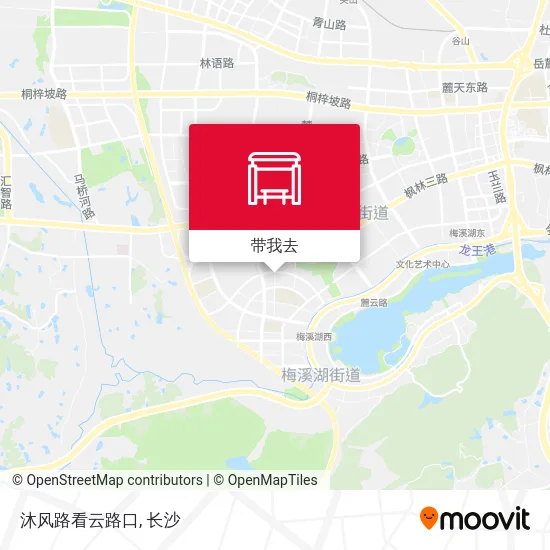 沐风路看云路口地图