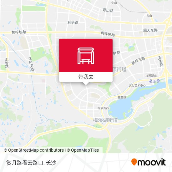 赏月路看云路口地图