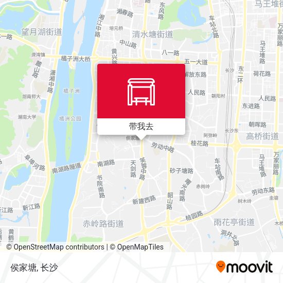 侯家塘地图