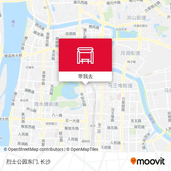 烈士公园东门地图