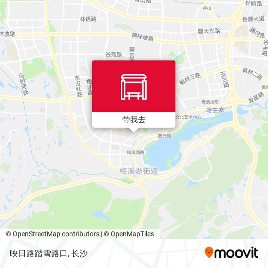 映日路踏雪路口地图