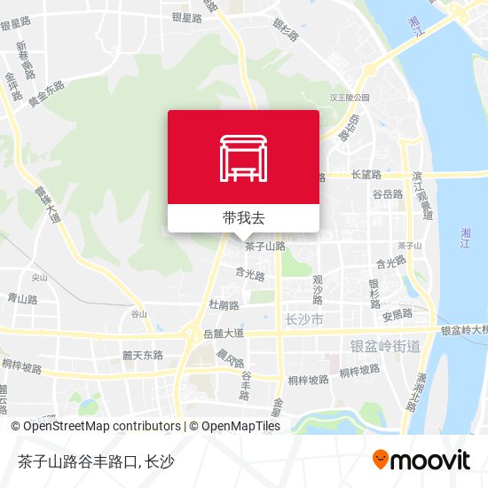 茶子山路谷丰路口地图