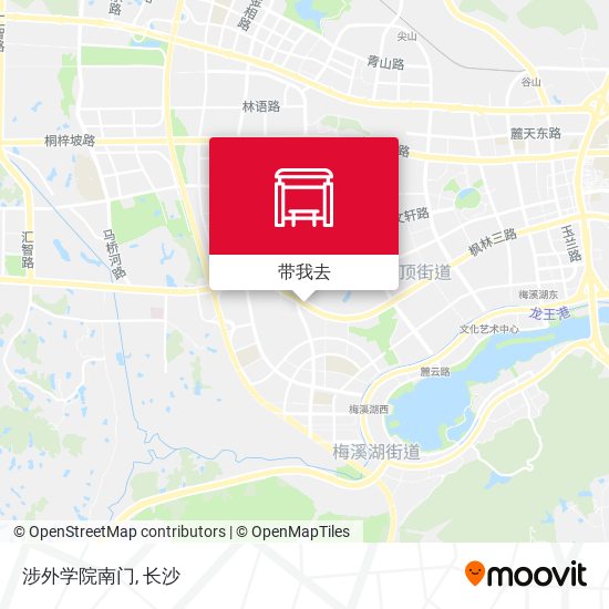 涉外学院南门地图