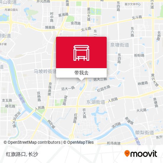 红旗路口地图