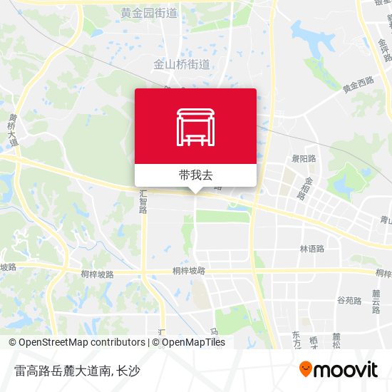 雷高路岳麓大道南地图
