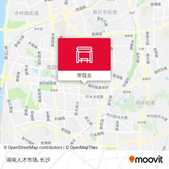 湖南人才市场地图