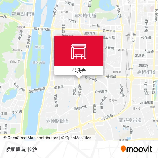 侯家塘南地图