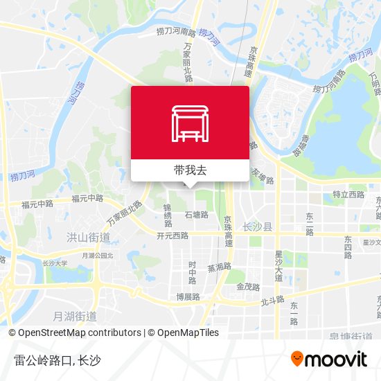 雷公岭路口地图