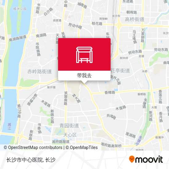 长沙市中心医院地图