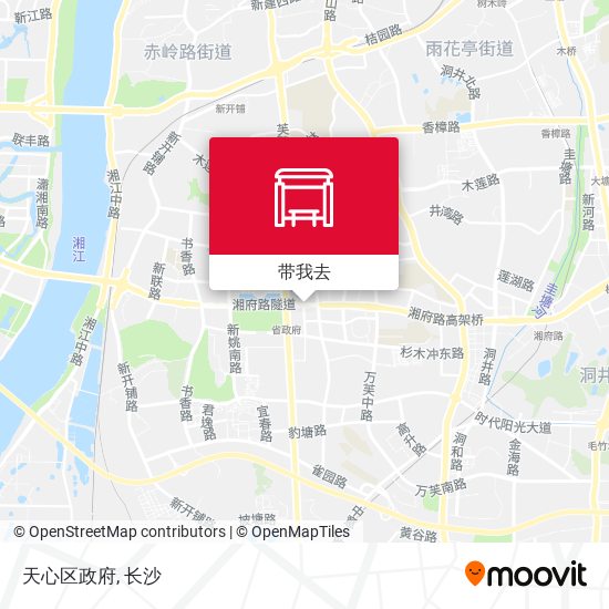天心区政府地图