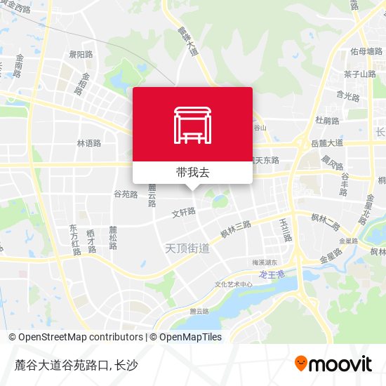 麓谷大道谷苑路口地图