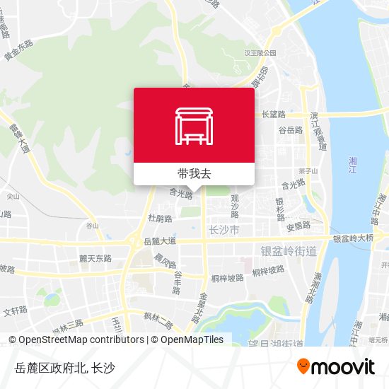 岳麓区政府北地图