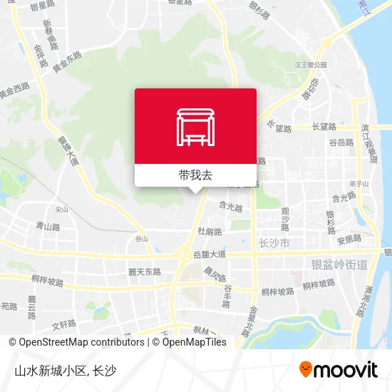 山水新城小区地图