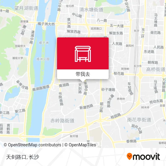 天剑路口地图