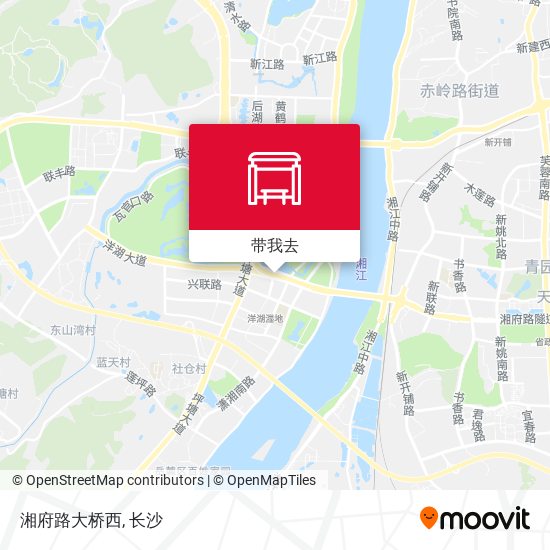湘府路大桥西地图