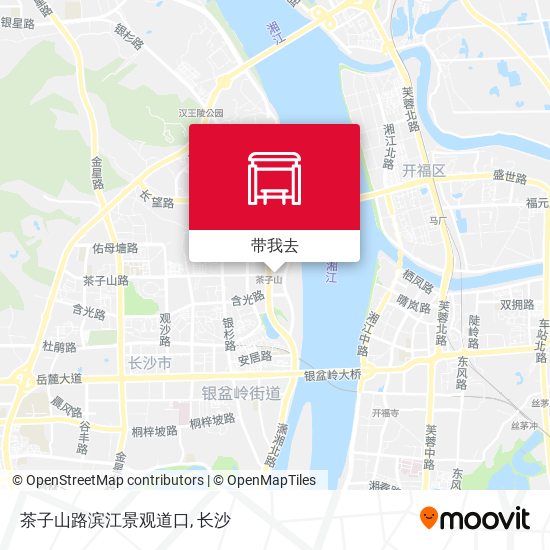 茶子山路滨江景观道口地图