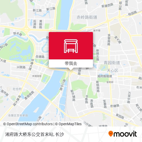 湘府路大桥东公交首末站地图