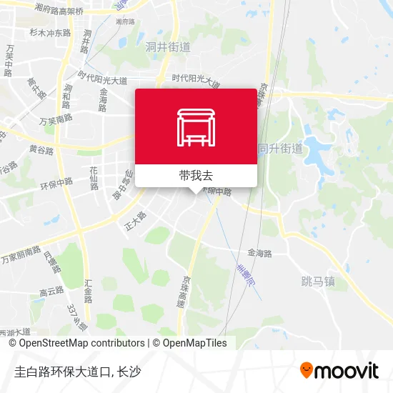 圭白路环保大道口地图