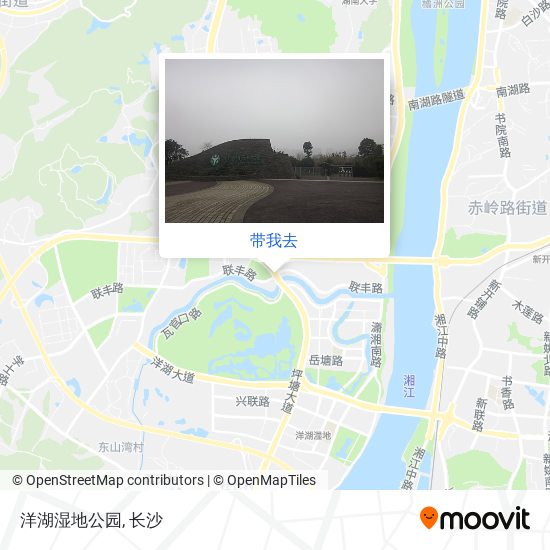 洋湖湿地公园地图