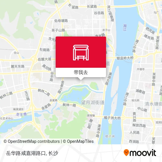 岳华路咸嘉湖路口地图