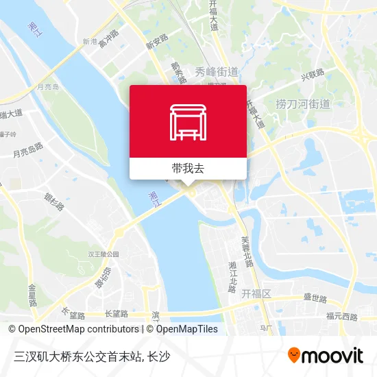 三汊矶大桥东公交首末站地图