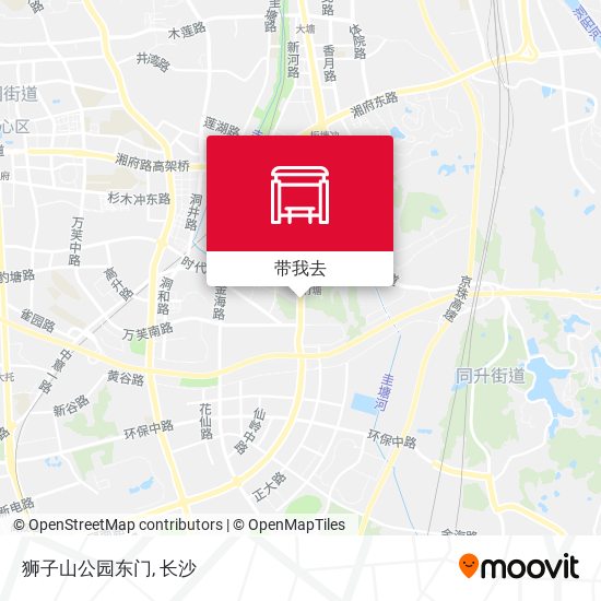 狮子山公园东门地图