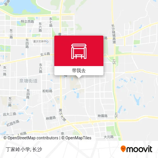 丁家岭小学地图