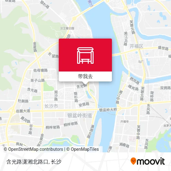 含光路潇湘北路口地图