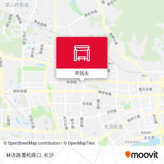 林语路麓松路口地图