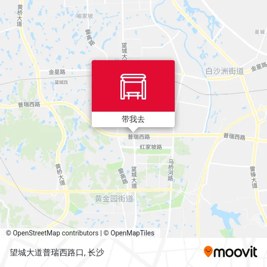 望城大道普瑞西路口地图