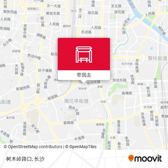 树木岭路口地图