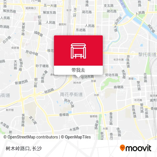 树木岭路口地图
