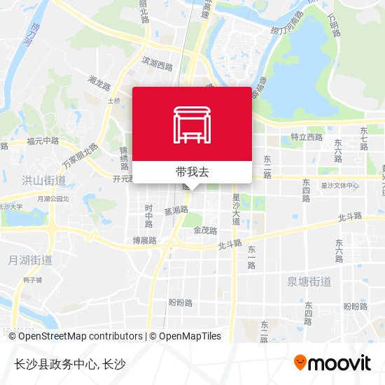 长沙县政务中心地图