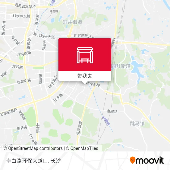 圭白路环保大道口地图