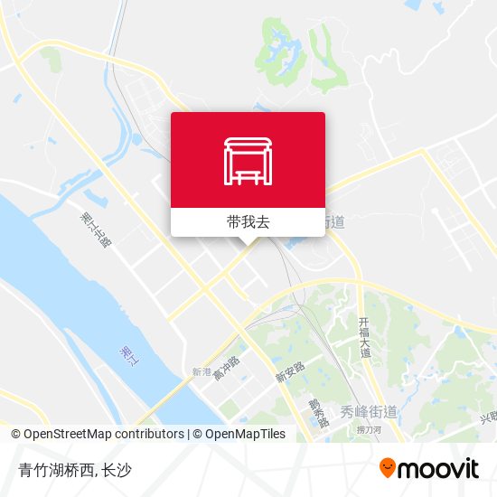 青竹湖桥西地图