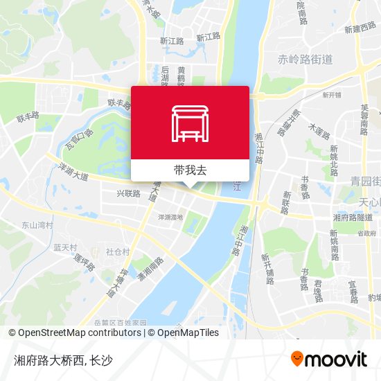 湘府路大桥西地图