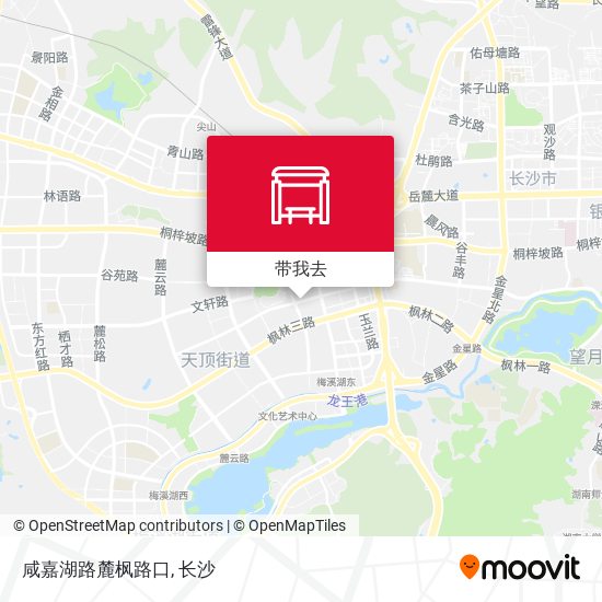 咸嘉湖路麓枫路口地图