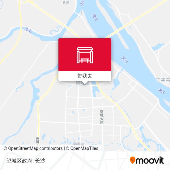 望城区政府地图