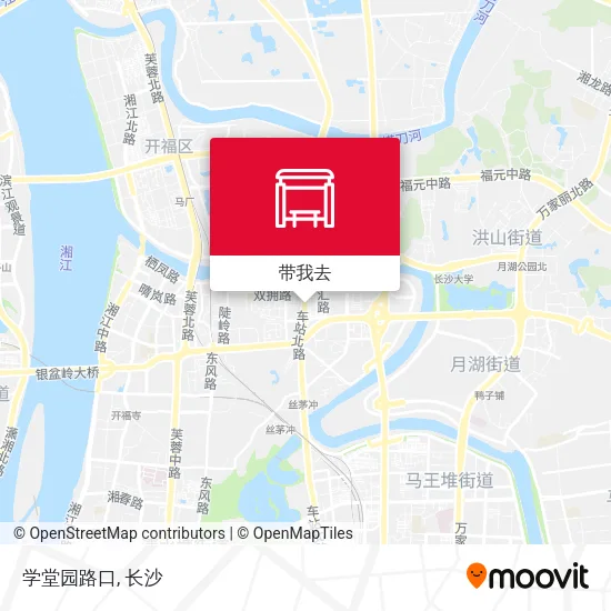 学堂园路口地图