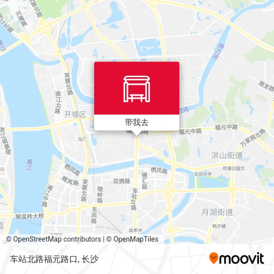 车站北路福元路口地图