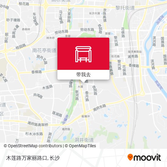 木莲路万家丽路口地图