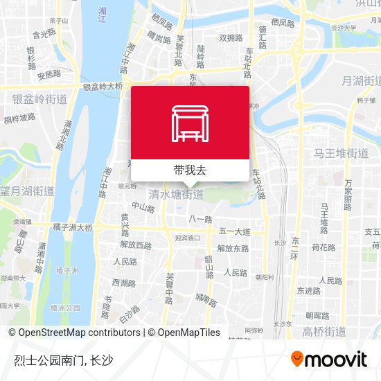 烈士公园南门地图